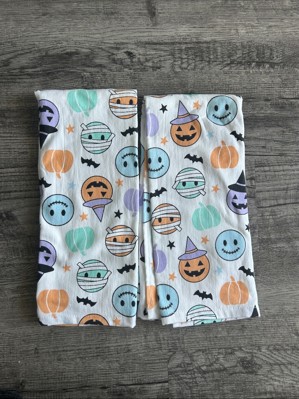 Halloween Kids Costume Accessory - Pastel Pumpkin & Mummy Print
